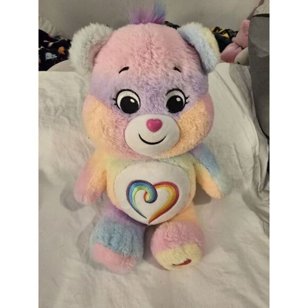 Care Bears Togetherness Bear Plush. Stuffed Toy. Rainbow Color.